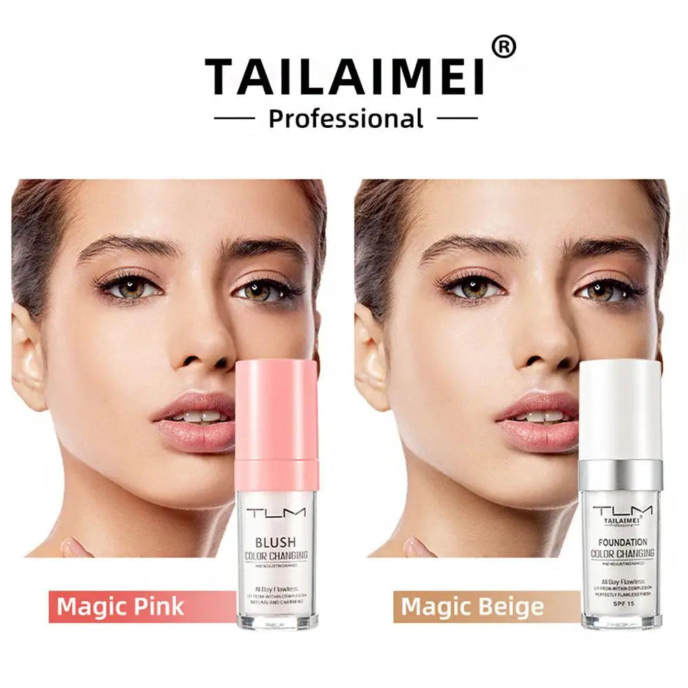 Liquid Foundation Colour Changing Full Coverage Concealer Makeup  Moisturizing Primer Cosmetics For All Skin Types