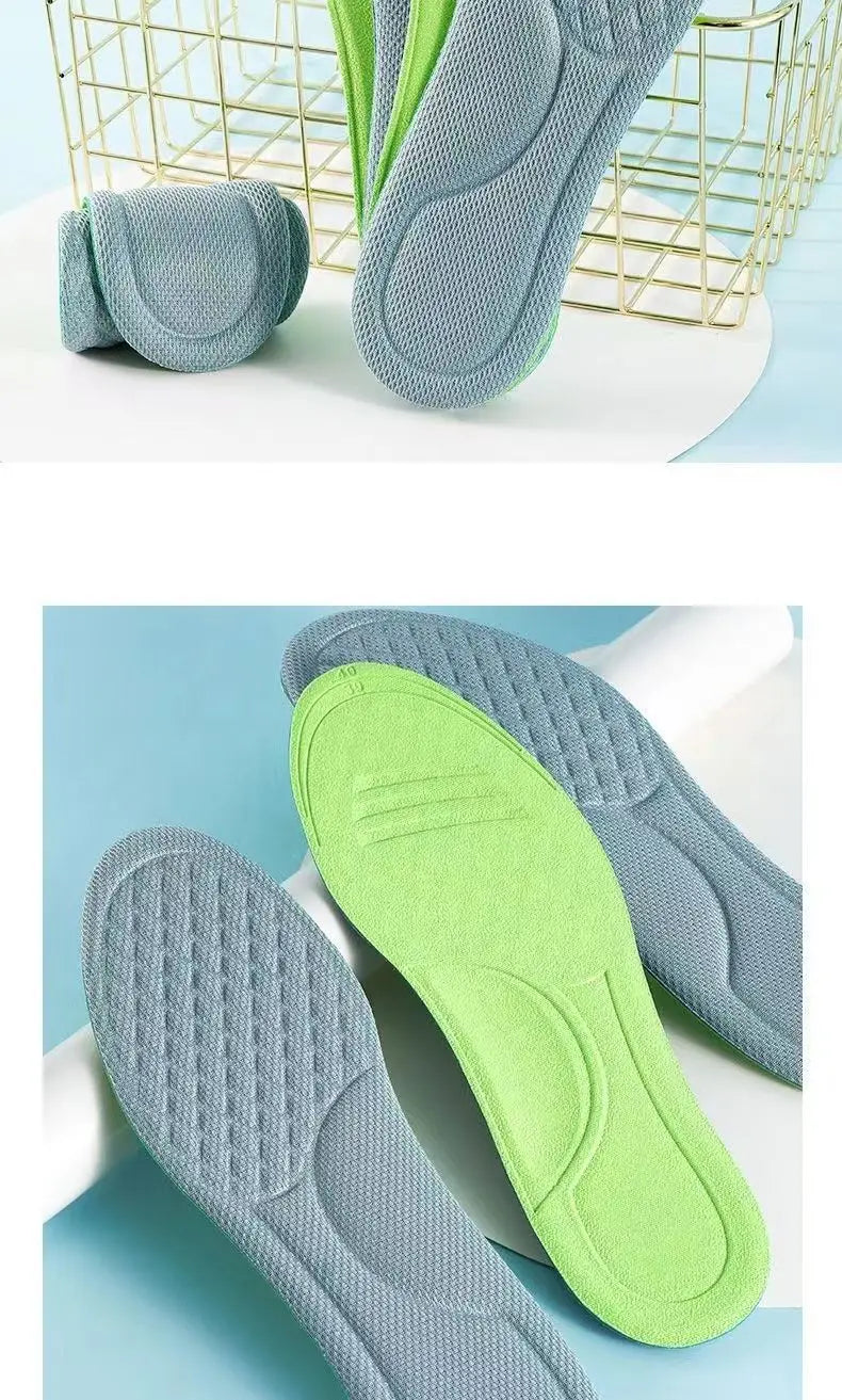 Summer Deodorant Sports Insoles for Shoes Sweat-absorbing Breathable Deodorant Anti-sweat Soft Shoe Pads Inserts for Man Women