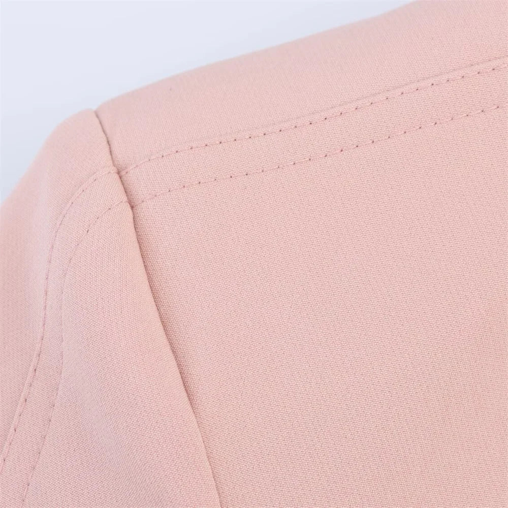 women's summer new fashion casual lapel single breasted decoration suit jacket high waisted lace up suit pants