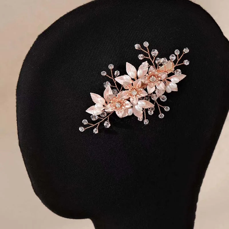 Hot Sales Women Hair Accessories Rhinestones Party Hair Clip Wedding Ceremony Hair Pin Bridal Party Head Jewelry Bride Headpiece