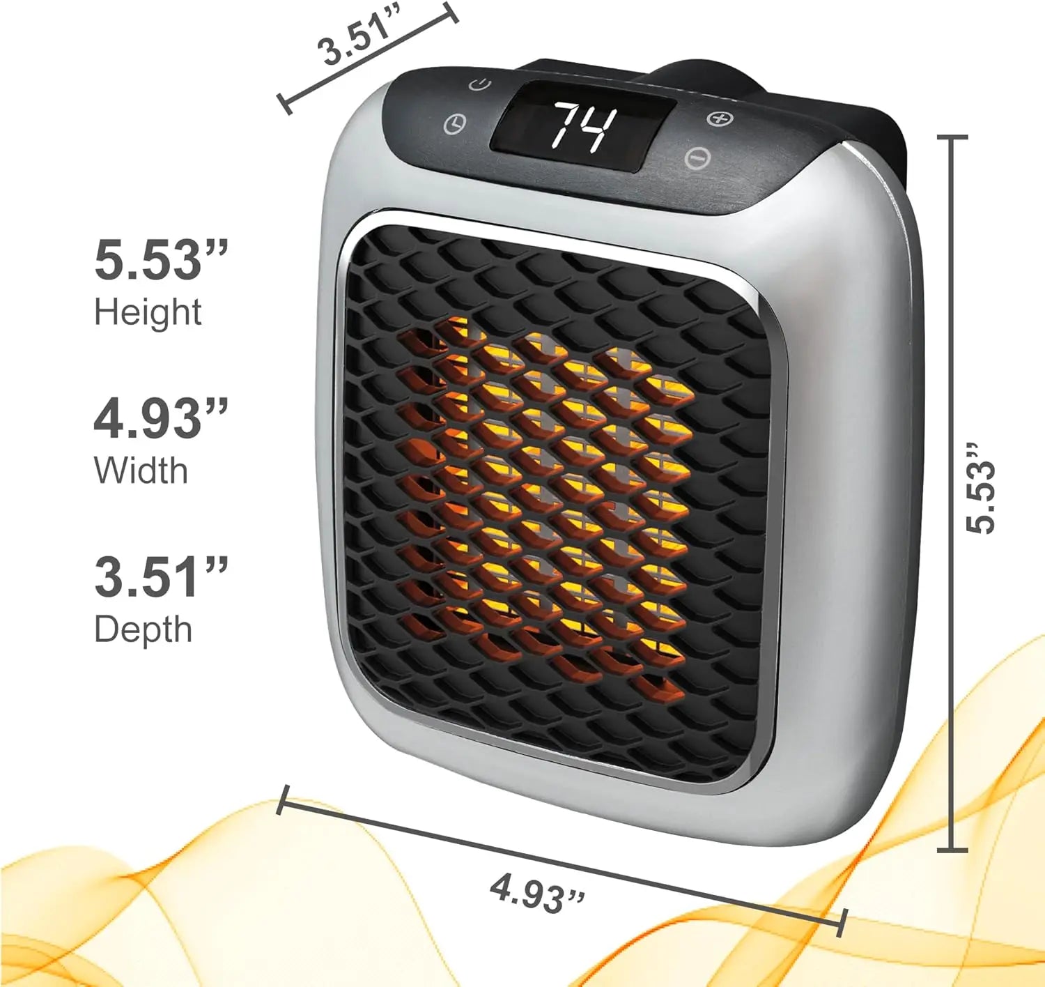 2025 New 800W Mini Electric Heater | Wall Mounted & Portable | Remote Control 3S Fast Heating | Household Office Heating Fan