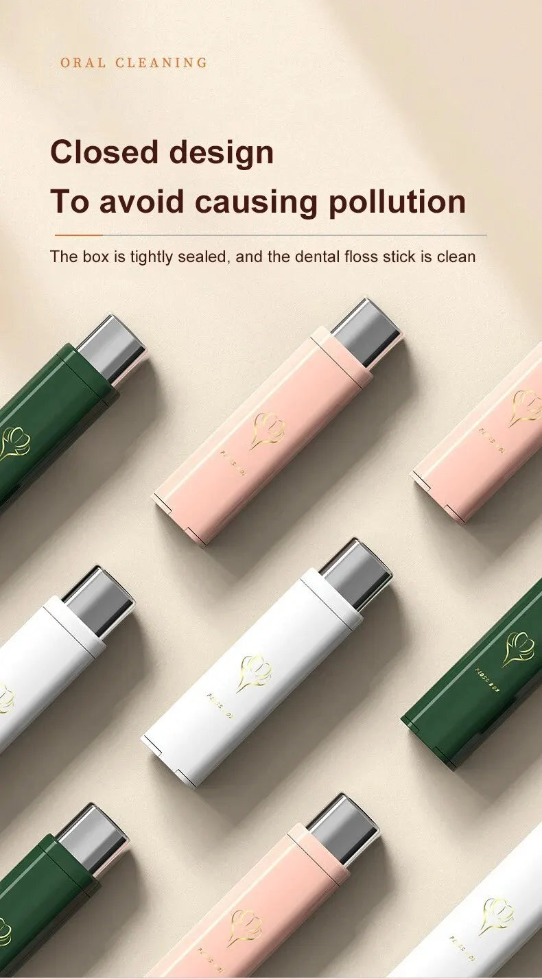 Small Floss Storage Box Household Portable Automatic Pop-up Dental Floss Storage Box Can Carry-on Easy to Use