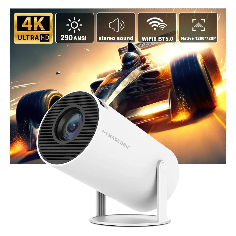 Magcubic Projector HY300 Pro 4K Android 11 Dual Wifi6 290ANSI Allwinner H713 BT5.0 1080P 1280*720P Home Cinema Outdoor Projetor