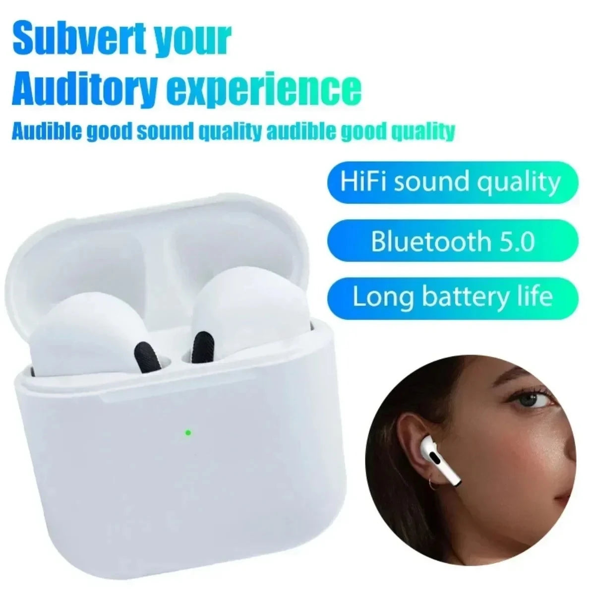 Pro4 Bluetooth Earphones Wireless Headphones Mini Sports bluetooth Headset Earbud Music Earpieces For iPhone Xiaomi Huawei Redmi