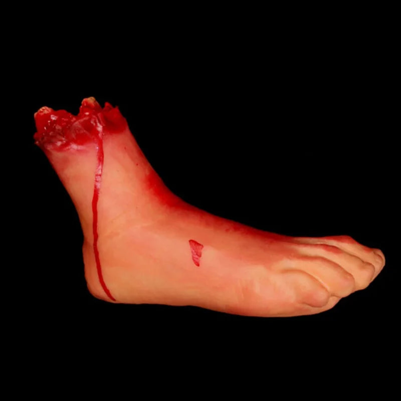 Halloween Props Horrible Blood Broken Fake Limbs Fingers Legs Arm Feet Latex Tricky Toys For Haunted House Decorations