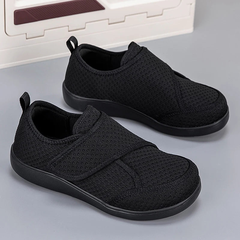 Open Shoes for Elderly Adjustable Diabetic Shoes Swollen Foot Fat Wide Hallux Valgus Bunion Orthopedics Thumb Eversion Men Women