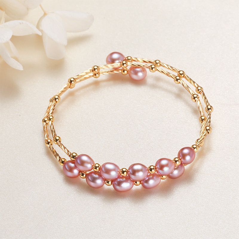 Accessories wholesale ethnic style bracelet Baroque freshwater pearl bracelet female