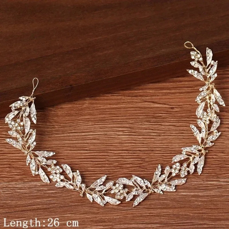 Women Headbands Hair Jewelry Wedding Hair Accessories For Women Pearl Rhinestone Headband Bride Tiara Hairbands Accessories