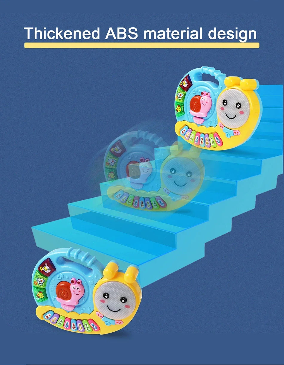 Kid Cartoon Piano Keyboard Game Electronic Multifunctional Toy Animal Sound Flashing Light Baby Instrument Educational Toys Gift