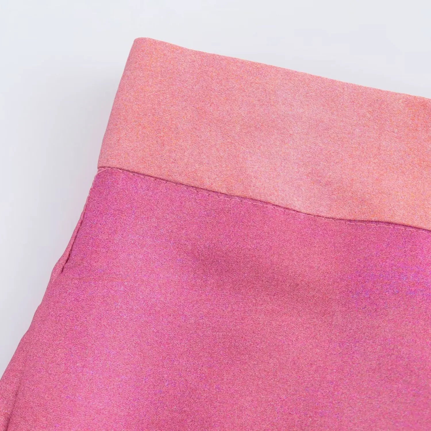 Women's Autumn Suit Tie Dye Turn-Down Collar Single Breasted Blouse+High Waist Gradient Zipper Casual Streetwear Wide Leg Pant