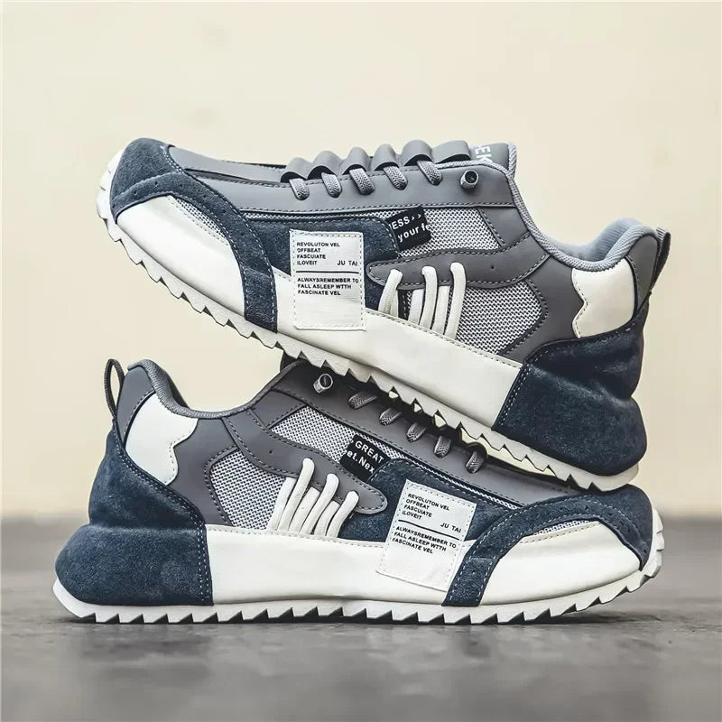 Shoes for Men Casual Sports Trend Designed Personality Elastic Band Vulcanized Shoes Men Sneakers Comfortable Breathable Shoes