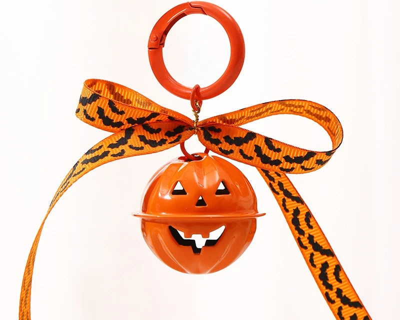 Halloween Pumpkin Bell Pendant Cute Spooky Charm For Keychains & Bags Perfect Party Favors & Holiday Decor