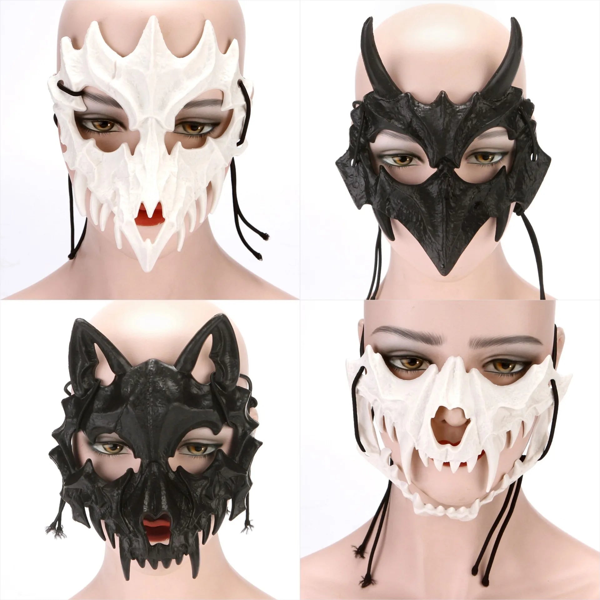 Halloween Fashion 6 Styles Skull Mask Bone Mask Dress-Up Costumes Party Mask Helmet Halloween Horror  Mask Cosplay Party Decor