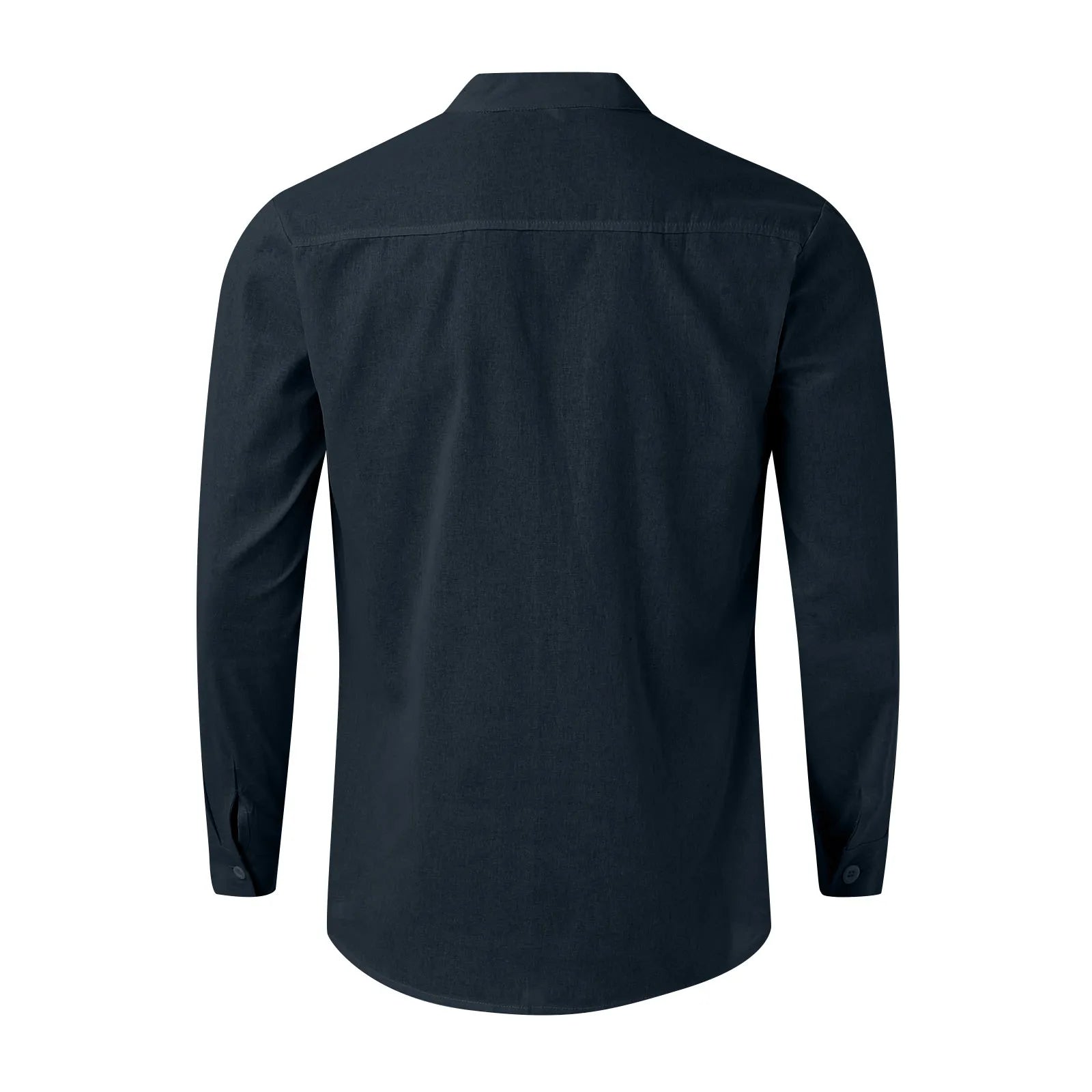 2024 new Men's Shirts British style business casual tops Spring Summer handsome Cotton Linen Solid Slim shirt camisas de hombre