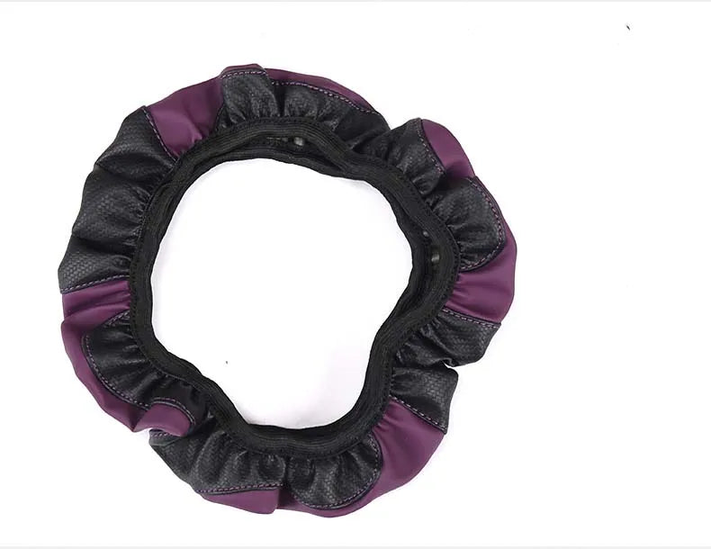 Non-inner-ring Automobile Steering Wheel Cover Leather Four Seasons for Spring Summer Autumn Winter for Men and Women