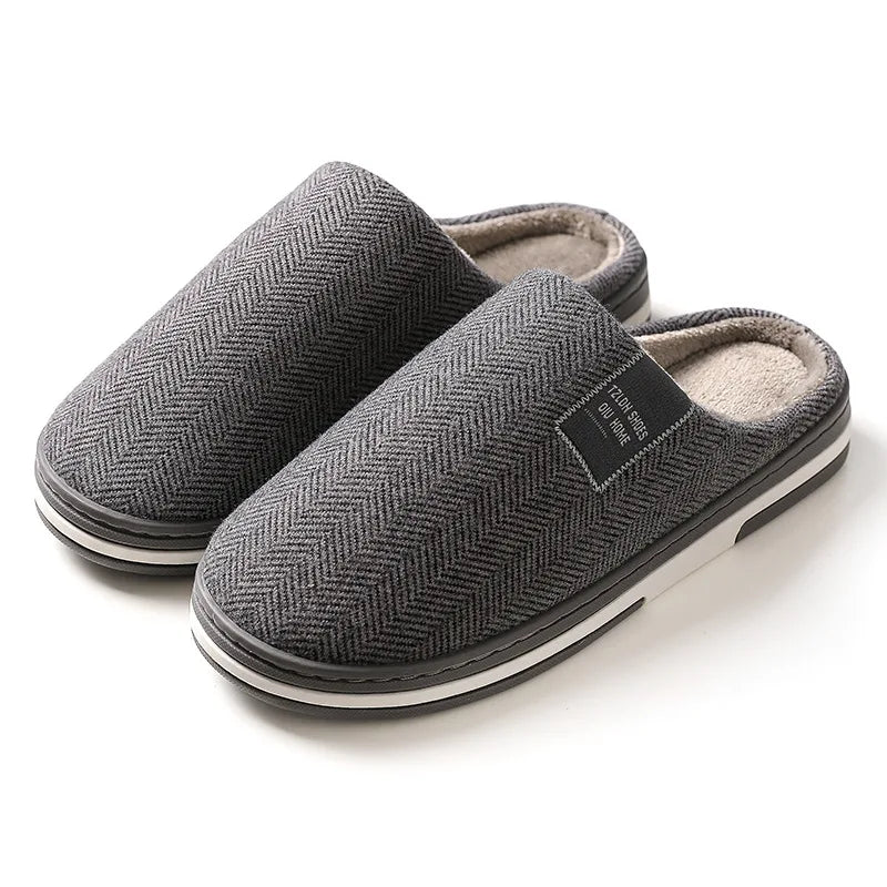 Winter Men's Slippers Warm Cotton Slippers Lightweight Comfortable Casual Shoes Home Indoor Couples Flats Non Slip Soft Slippers
