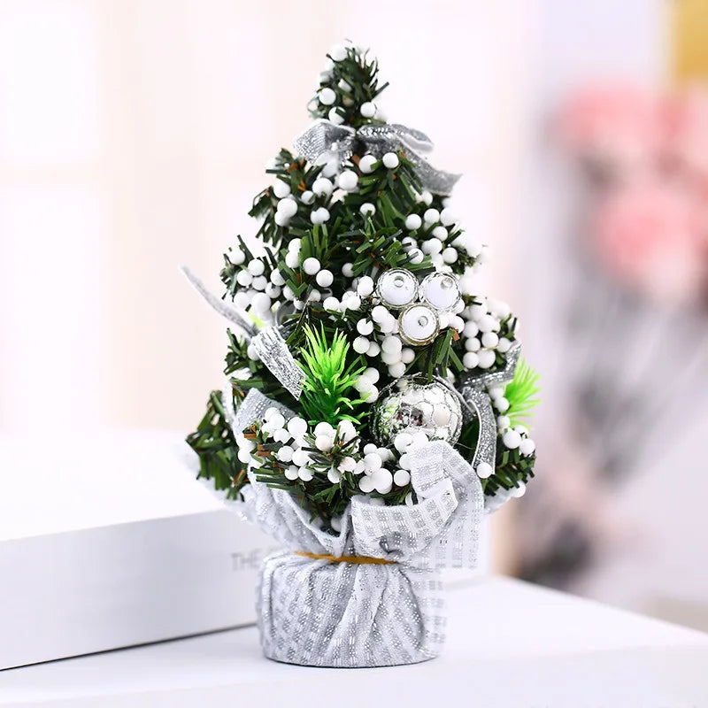 Christmas Tree Christmas Decoration 2026 Home Bedroom Desktop Ornaments Artificial Small Christmas Tree New Year Children Gift