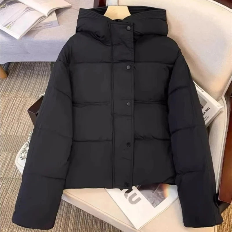 2025 New Women Jacket Winter Parka Down Cotton JacketsLoose Thick Warm Hooded Parkas Casual Long Coat Waterproof Outwear