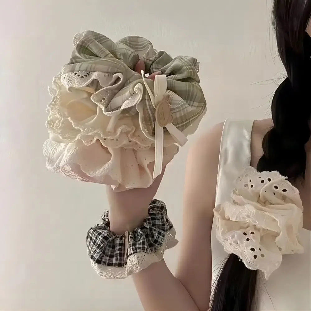 10PCS Women's Hair Ring Set Hair Accessories High Elasticity Leather Band Simple Temperament High Ponytail Durability New Style