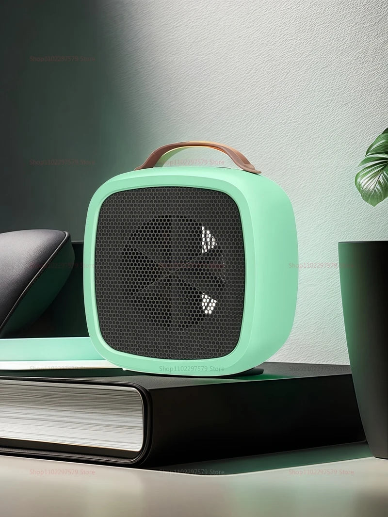 Portable Mini Heater for Indoor Office and Home Quiet Fast Heating Warmer Fan 500W PTC Ceramic Warm Air Heater for Winter