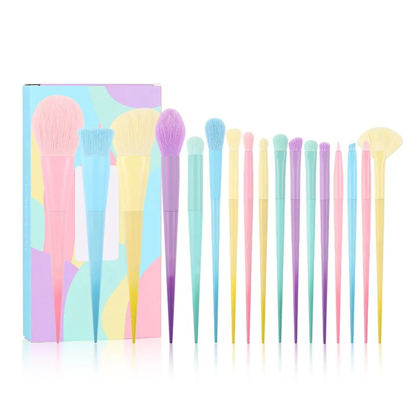 17 Color Multi-Color Makeup Brushes Color Brushes     Makeup Brush Set Makeup Tools Full Set