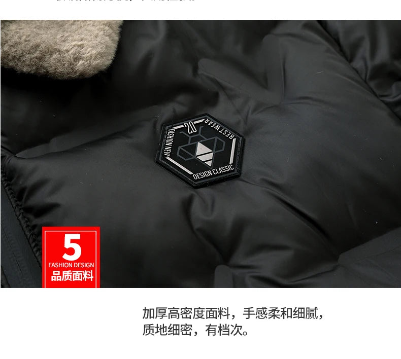 Male Jacket Men's Fashion Windbreaker Parka Coat Autumn Winter Overcoat Windproof Casual Warm Hombre New Streetwear Outdoors