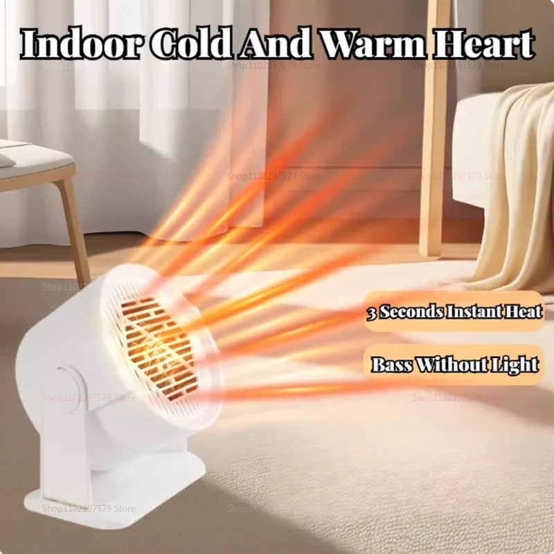 Portable Small Electric Heaters for Home Energy Saving Quiet Foot Warmer Fast Heating Indoor Warm Air Blower