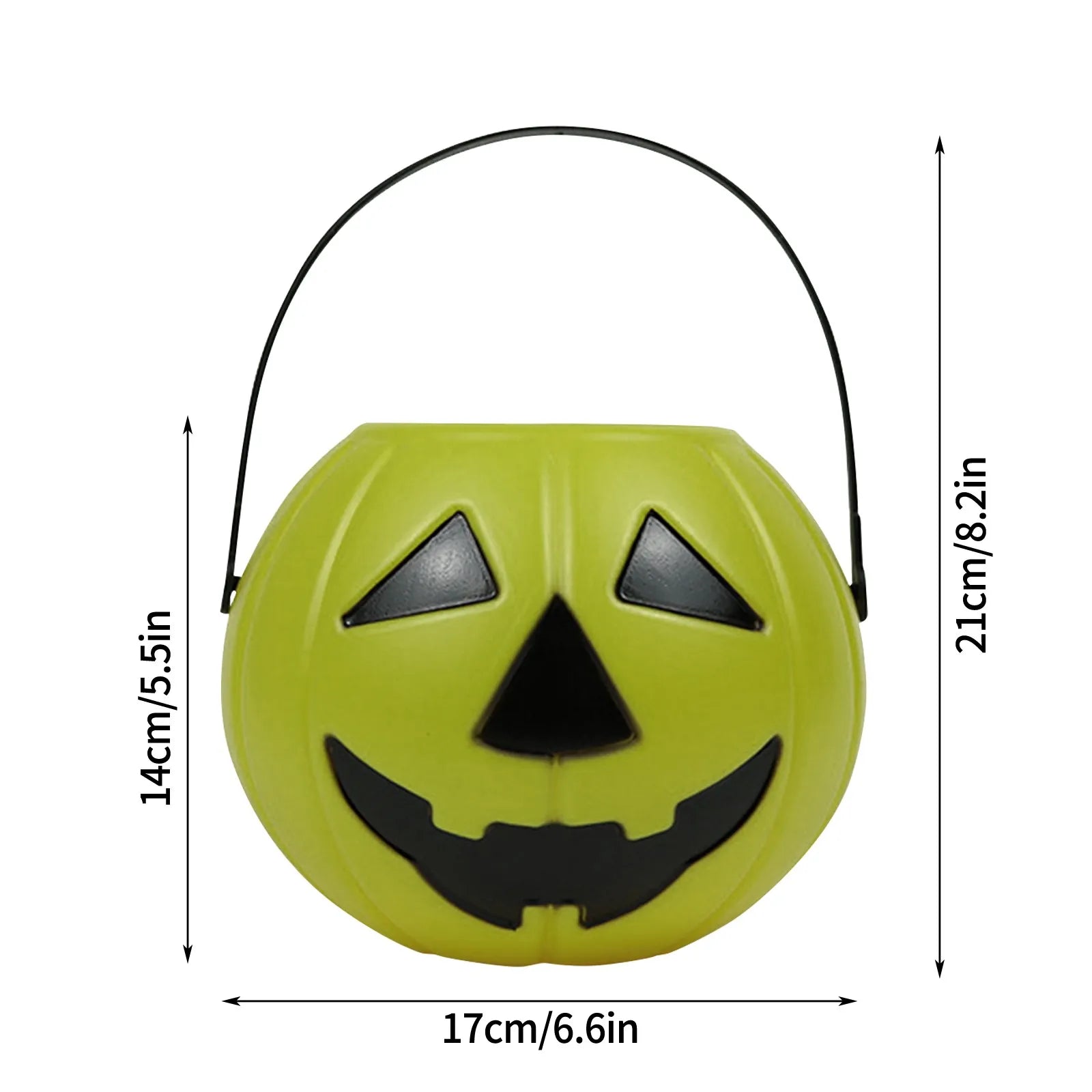 Halloween Candy Bucket Pumpkin Bucket Portable Basket Kids Favor Trick Or Treat Bucket Halloween Party Decoration Supplies