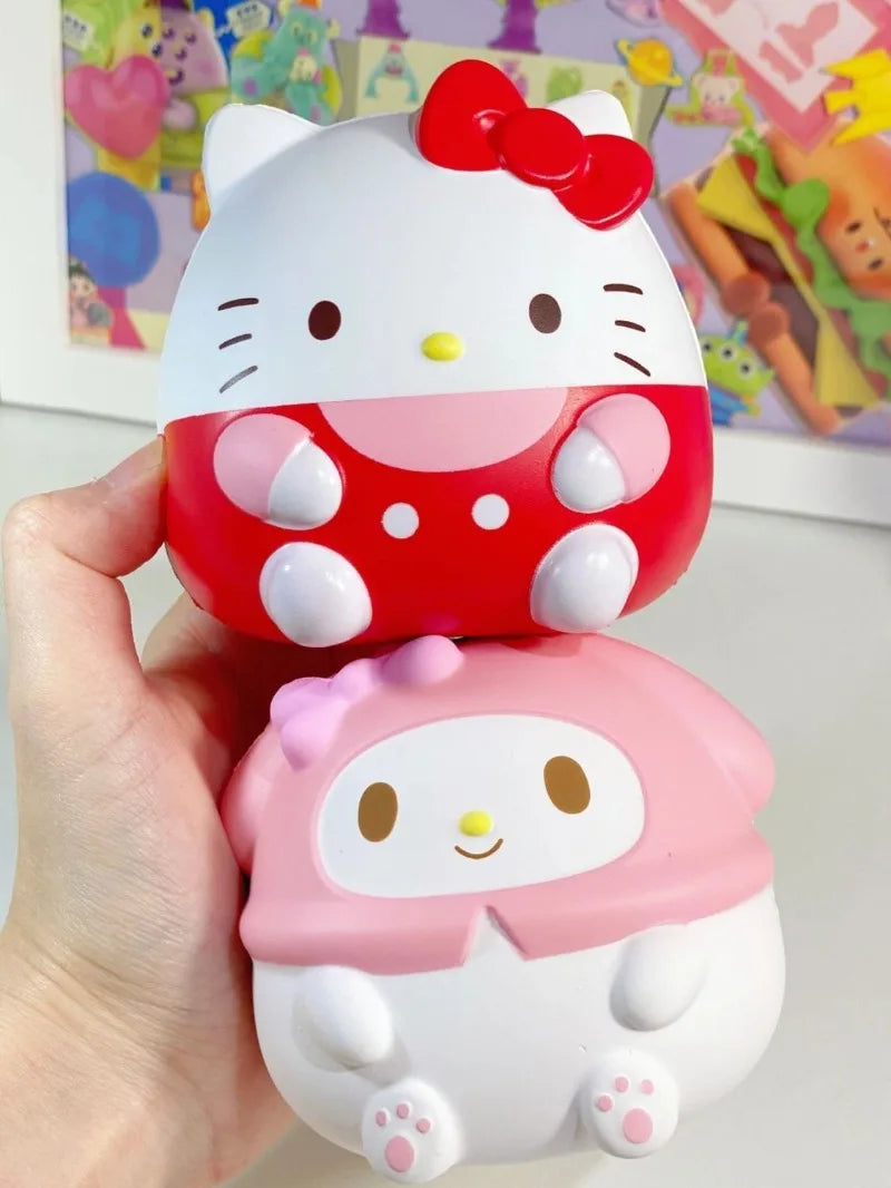 Kawaii Sanrios Kuromi Cinnamoroll Hello Kitty Kawaii Toys Anime Cartoon Children's Hand Pinch Squeeze Toys Gifts