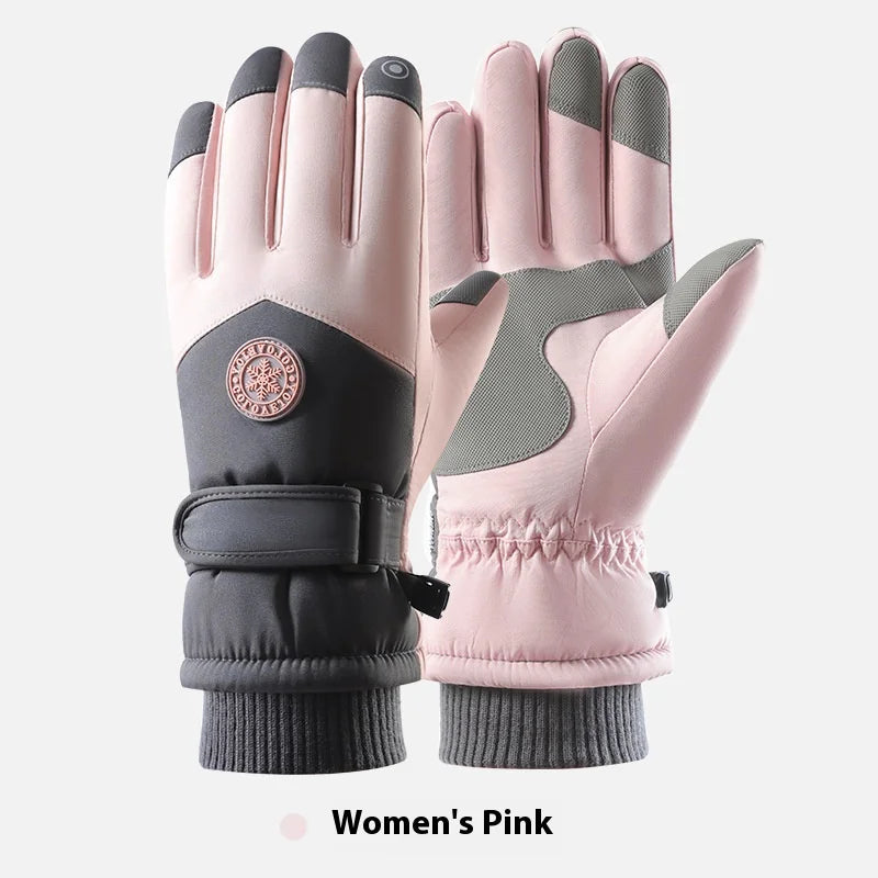 Winter Cycling Gloves Non Slip Touch Ski Gloves Snowboard Accessories Waterproof Pocket Warm Men's and Women's Gloves