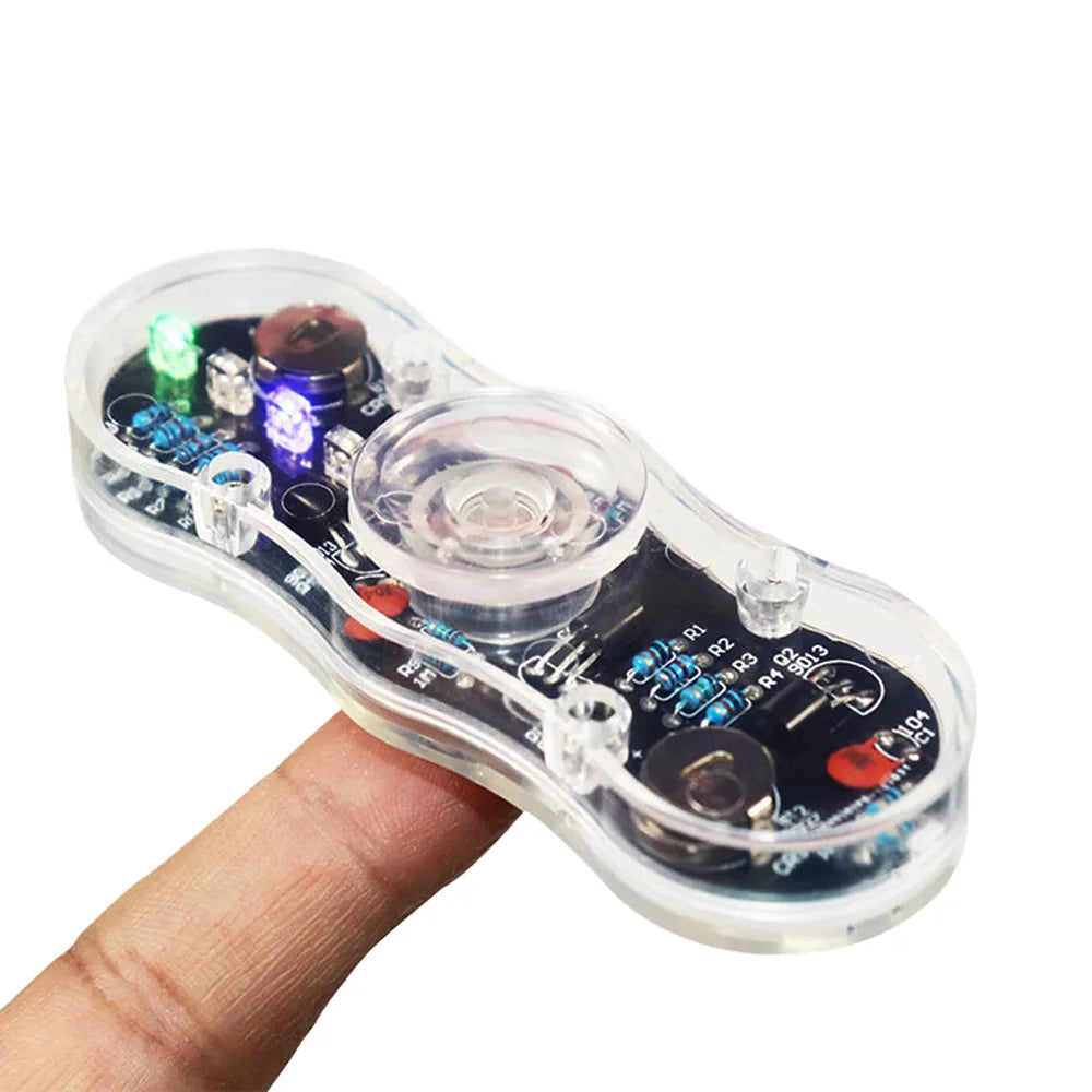 DIY LED Fidget Top Electronic Kit Soldering Project Practice Solder Assembly DIY Electronic Kit Component Colour Light