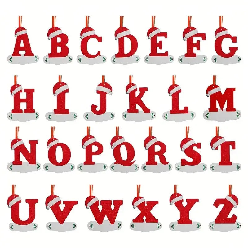 Merry Christmas Decoration Pendant English Alphabet Cristmas Tree Ornaments for Home Decor  Navidad New Year 2026 Gift Accessory