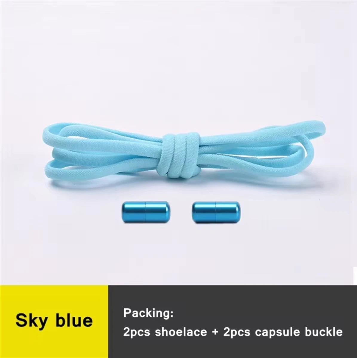 No Tie Shoelaces Semicircle Elastic Shoe Laces For Kids and Adult Sneakers Shoelace Quick Lazy Metal Lock Laces Shoe Strings