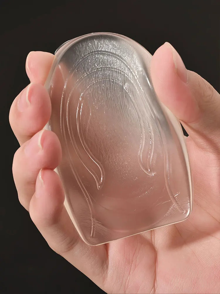 Silicone Gel Height Increase Insole Heel Lifting Inserts Shoe Foot Care Protector Elastic Cushion Arch Support Insert for Unisex