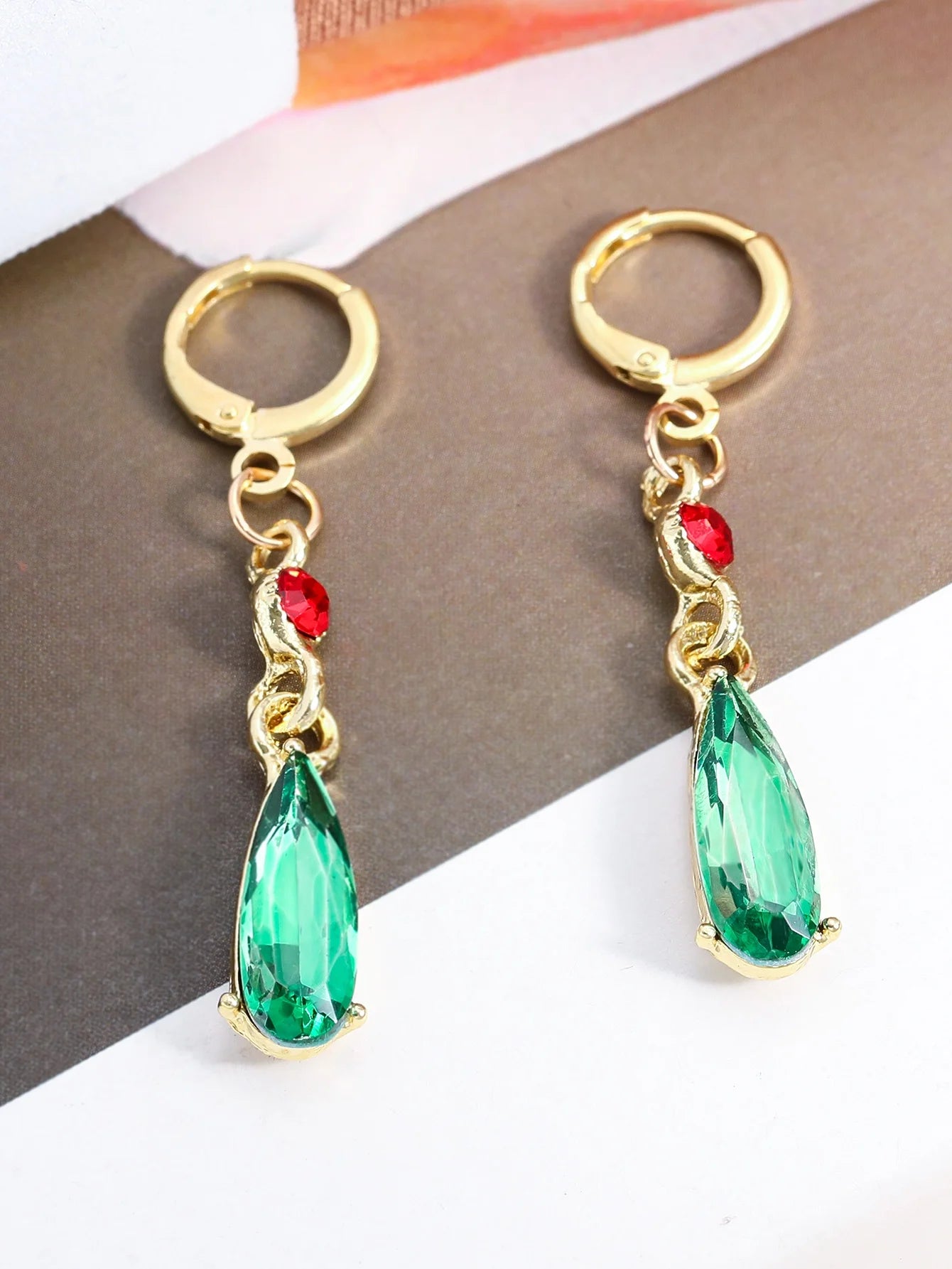  Fashion Elegant  Earrings for Women Hayao Miyazaki Howl's Moving Castle  Red Beads Christmas Jewelry Gift