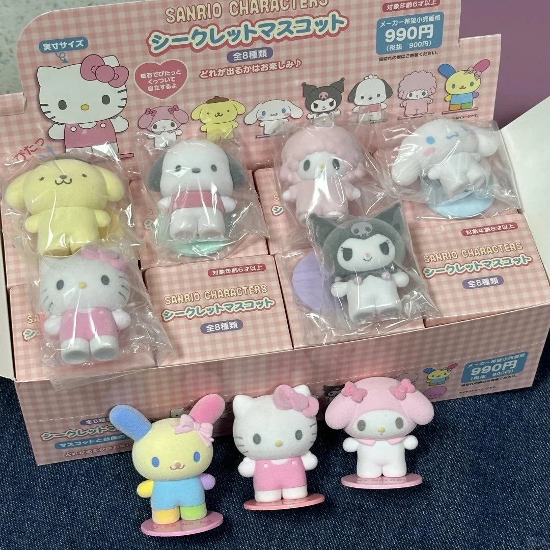 High Quality Blind Box Toy Kitty Kuromi Cinnamoroll Magnetic Suction Doll Ornaments New Products Girl Desktop Toys Gifts