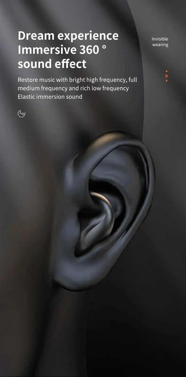 X55 earphone wireless earphone headphones noise reduction sport game sleep Bluetooth 5.0 earbuds HiFi stereo music headset