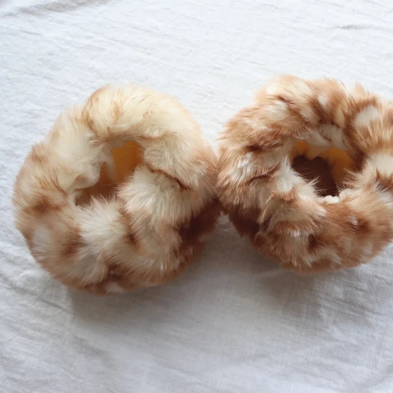 Winter Women's Japanese Plush Cute Printed Deer Dot Christmas Cloak Thickened Kawaii Deer Windproof Elk Shawl Jacket