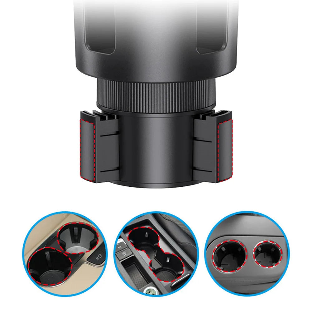 For Car Use For Most Phones 2 In 1 Design 360 Rotation Daily Commute Flexible Car Gadget For Phone And Drinks Water Cup Fitment