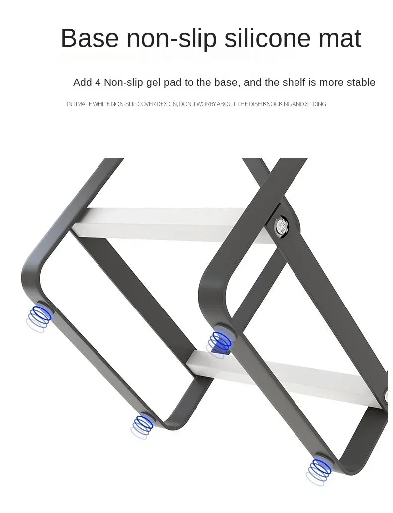 Kitchen Organizer Cabinet Plates Dishes Drying Rack Holder Drainer Kitchen Storage Accessories