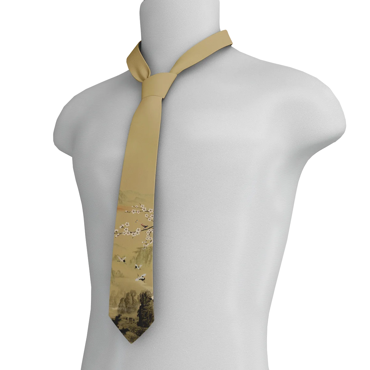 Fashion new cartoon oil painting accessories tie men and women general high-quality popular men's tie suit business wedding