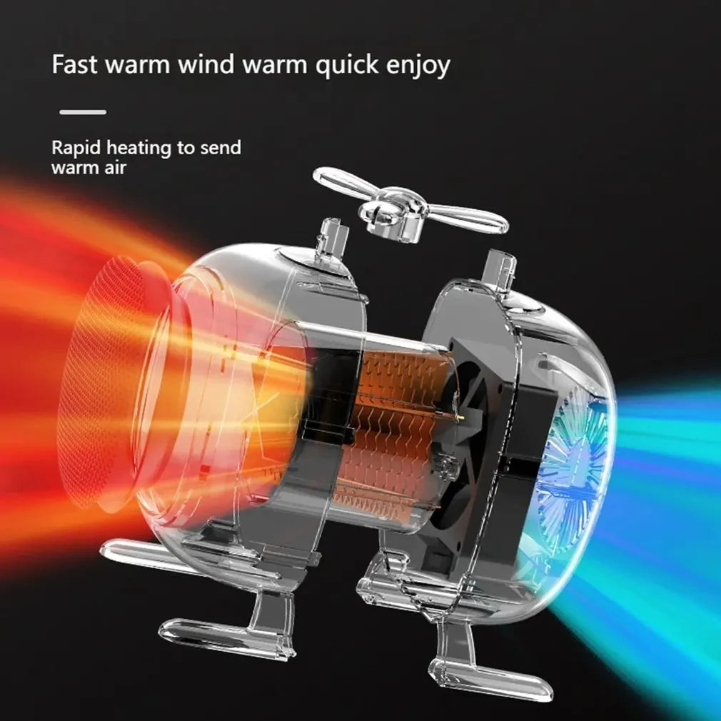 Mini portable heater novelty little cute low noise desktop room portable plug-in electric fan heater home home office winter