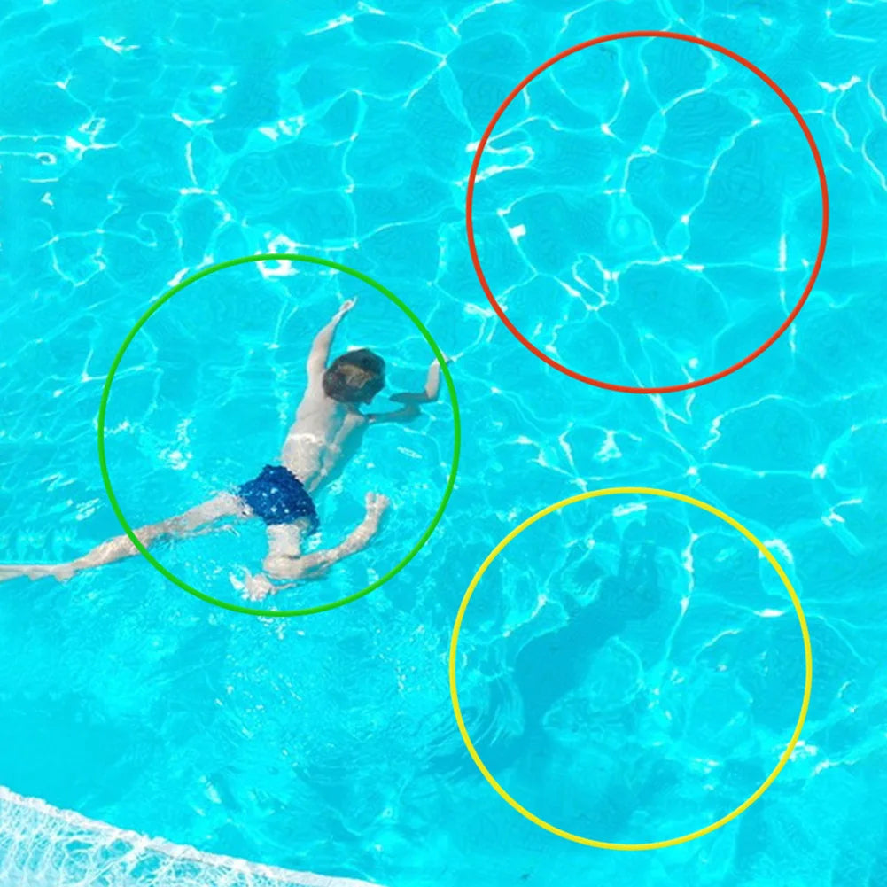 Kid's Summer Diving Water Toys 80cm 1set Diving Toy Rings Diving Swim Through Rings Strong Resilience Best Pool Gifts for Kids