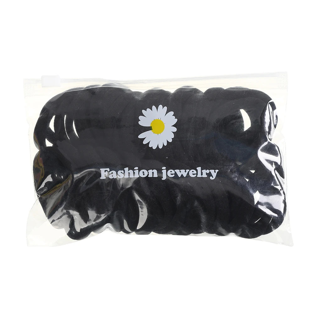 AWAYTR 50PCS/Set Girls Hair Band Hairbands Hair Accessories For Woman Kids Ponytail Holder Elastic Scrunchies Rubber Bands