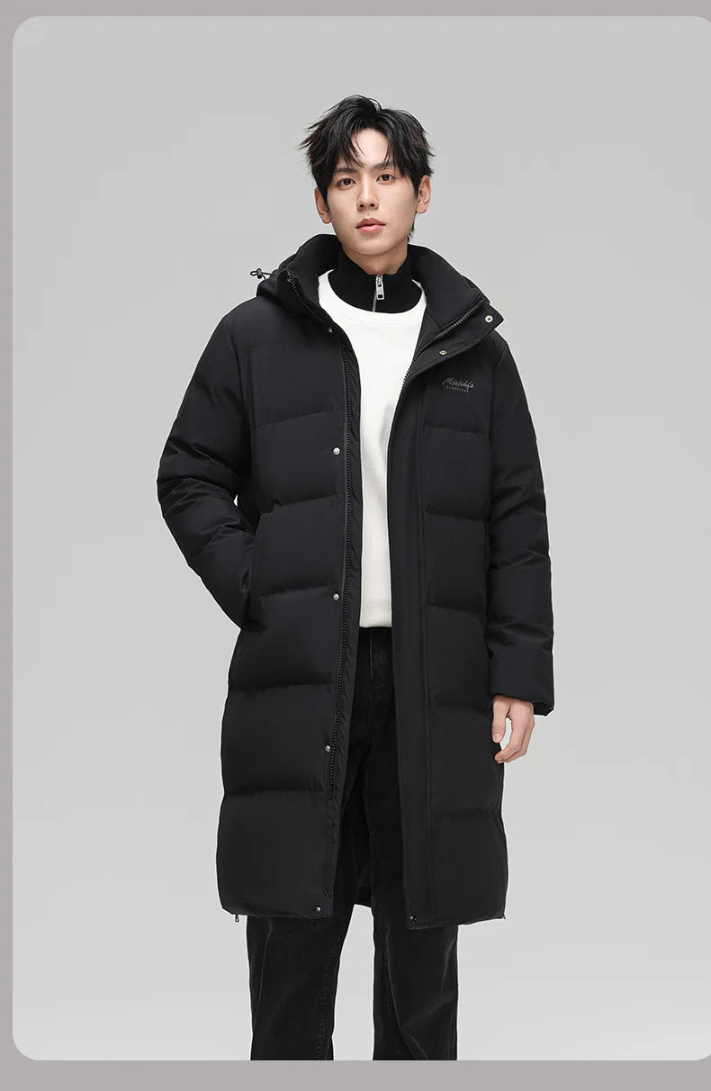 Canada Fashion Winter Jackets for Man Down Parka Coat Man White Goose Down Jacket Hooded Warm Thick Long Puffer Jacket HXY252