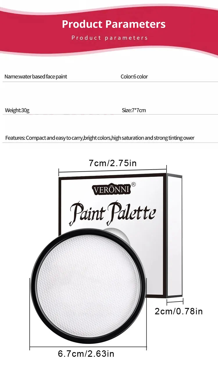 Halloween Foundation Cream Cosplay White Concealer Make-Up Body Paint Stick Party Long-lasting Non-Toxic Oil Based Face Makeup