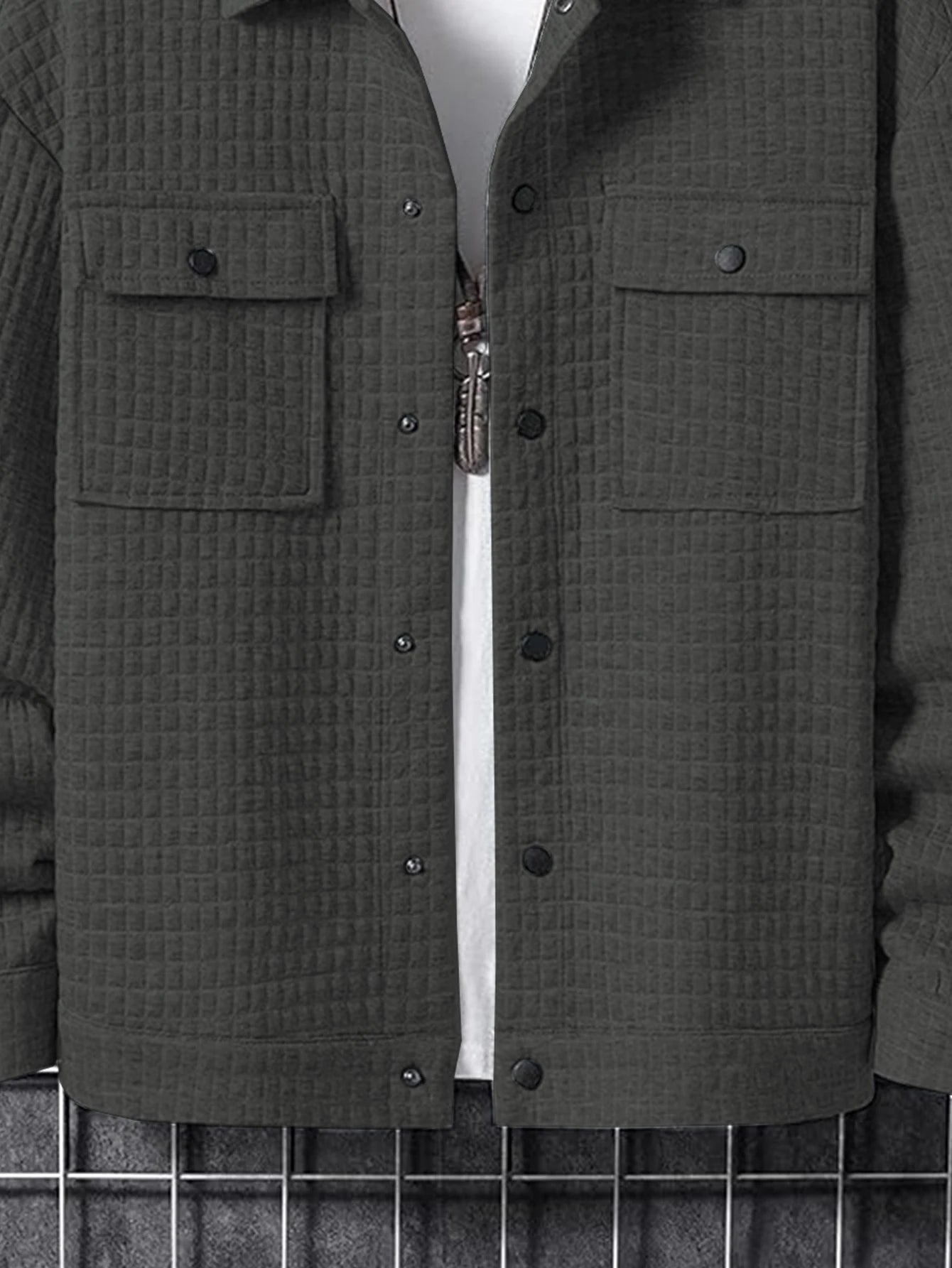 Men's Casual Plaid Jacket Coat Fashionable Outerwear Design Versatile Style Suitable for Leisure & Formal Occasions