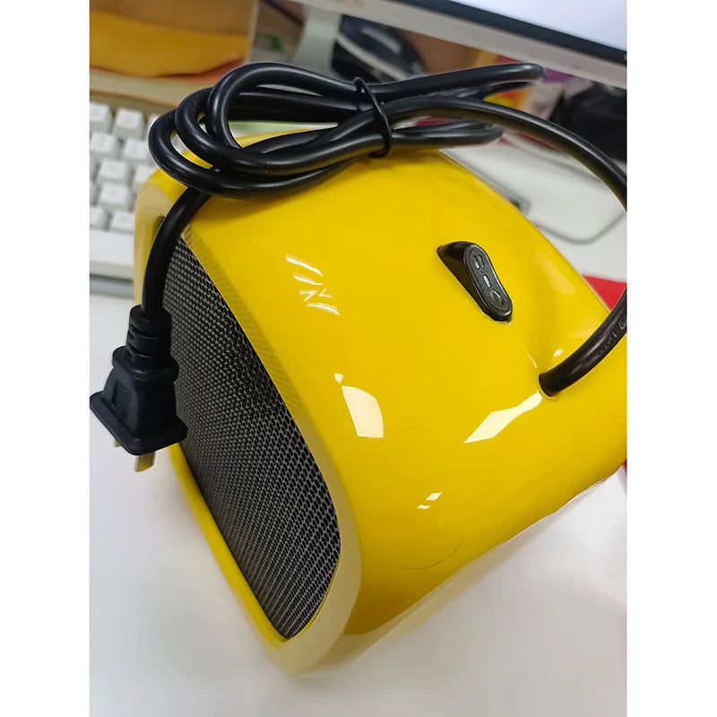 Mini Desktop Fan Heater Button Switch With Handle Household Small Heater Winter Heating Warmer Power Office Dedicated Heater