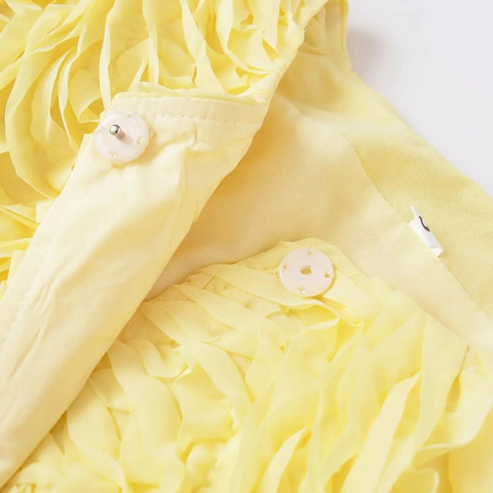 Women's Jacket 2025 Autumn New Style Yellow Long-Sleeve Short Textured Cardigan Jacket, Unique Fashionable Casual Versatile