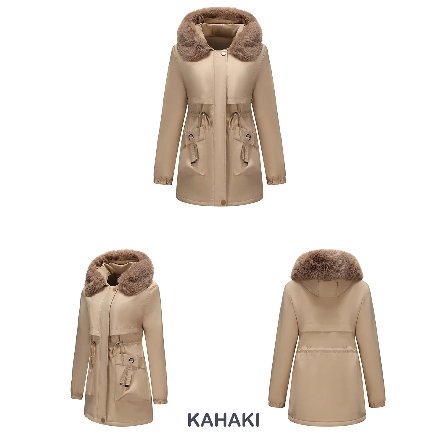 Women's Jacket Large Size Winter Down Jackets Coats Parkas Thick Warm Fur Hooded Woman padded Puffer Jacket Outerwears HWY271